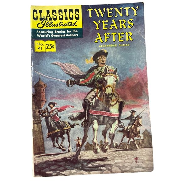 Classics Illustrated Twenty Years After By Alexandre Dumas #41 Bagged Boarded - Picture 1 of 7